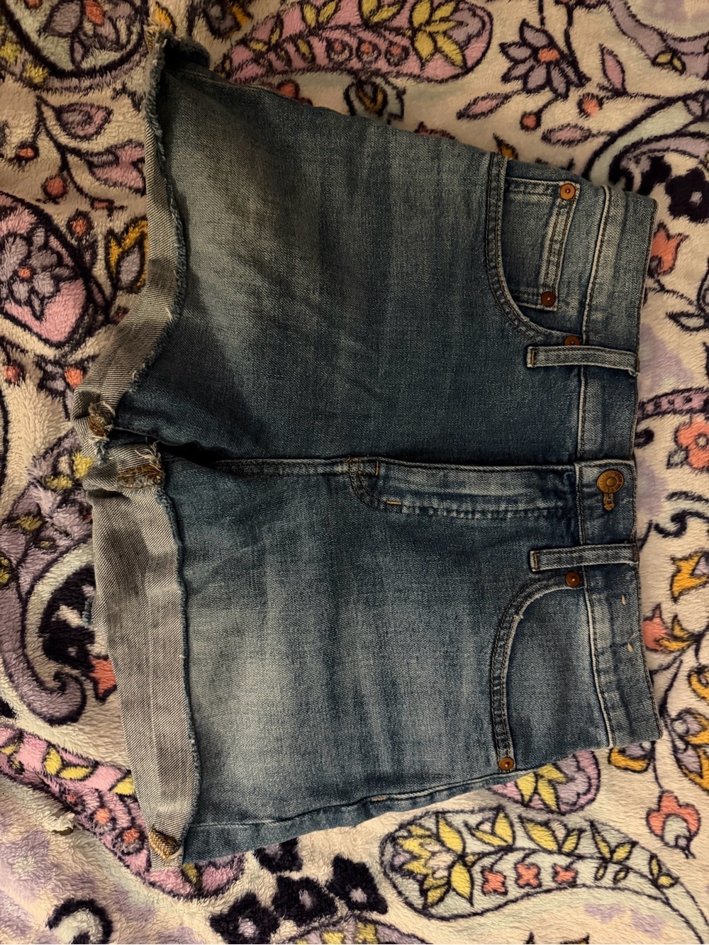Madewell Light Blue Denim Cutoff Shorts